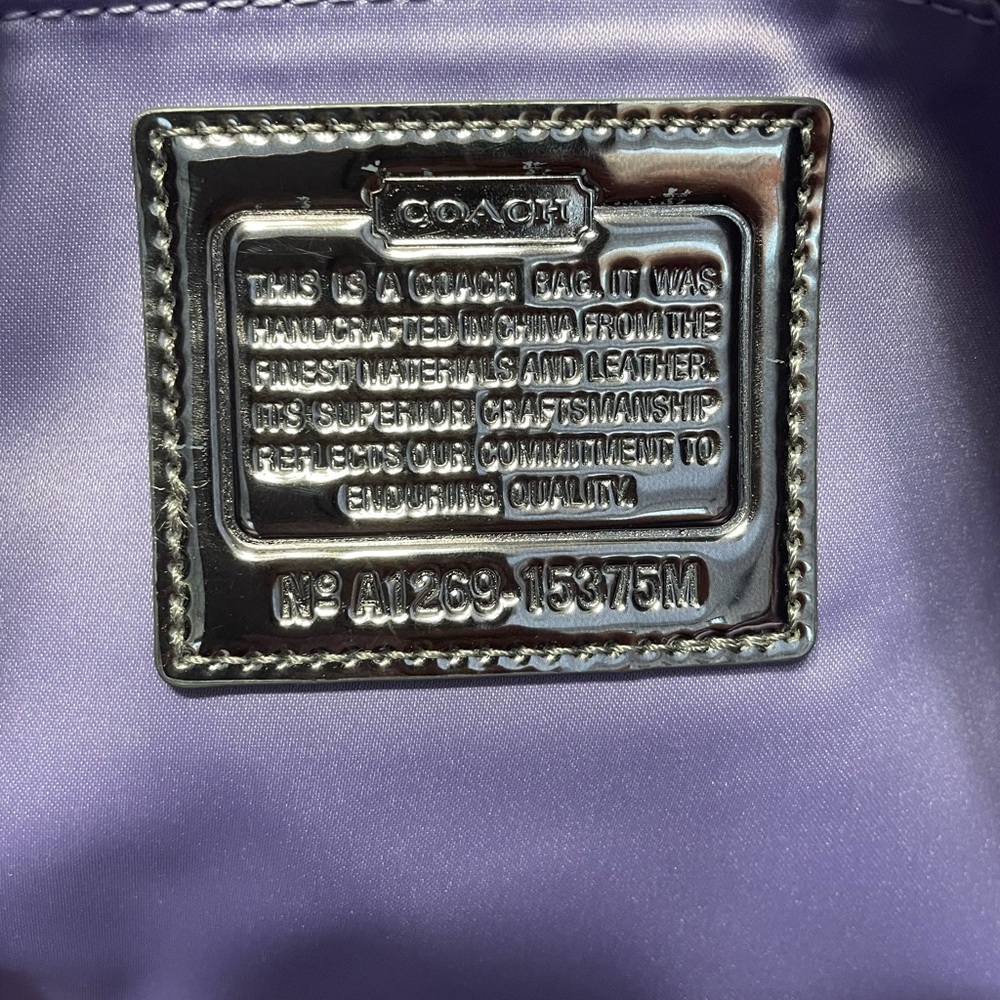 Authentic Blue and White Coach Oversized Bag - Picture 12 of 12